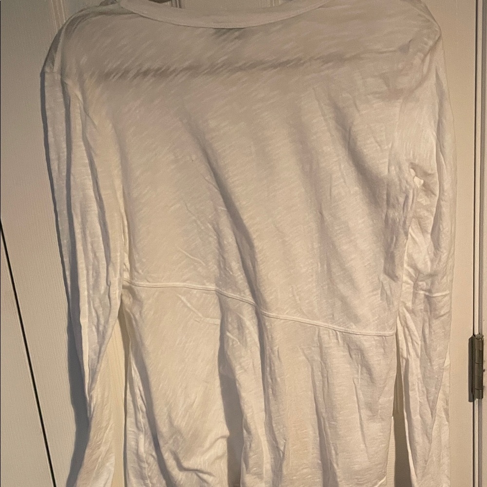 Women's White Long Sleeve Top - Picture 3 of 3